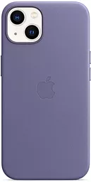 Чехол Apple Leather Case with MagSafe for iPhone 13 Wisteria