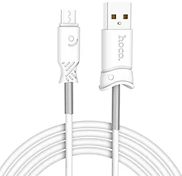 USB Кабель Hoco X24 Pisces Charged micro USB Cable White - мініатюра 2
