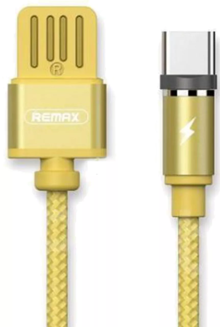 Кабель Remax Gravity USB-A - Type-C 12w 2.4a 1м cable Gold (RC-095a) - фото 1