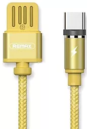 Кабель Remax Gravity USB-A - Type-C 12w 2.4a 1м cable Gold (RC-095a) - фото Кабель Remax Gravity USB-A - Type-C 12w 2.4a 1м cable Gold (RC-095a)
