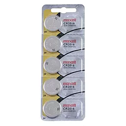 Батарейки Maxell CR2016 Lithium (Hologramm) 5 шт 3 V - фото Батарейки Maxell CR2016 Lithium (Hologramm) 5 шт 3 V
