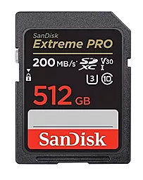 Карта пам'яті SanDisk 512GB SD class 10 UHS-I U3 V30 Extreme PRO (SDSDXXD-512G-GN4IN) - фото Карта пам'яті SanDisk 512GB SD class 10 UHS-I U3 V30 Extreme PRO (SDSDXXD-512G-GN4IN)