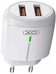 Сетевое зарядное устройство XO L111 2.4a 2xUSB-A ports charger white - фото Сетевое зарядное устройство XO L111 2.4a 2xUSB-A ports charger white