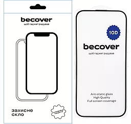 Защитное стекло BeCover для Apple iPhone 16 10D Black (712321) - фото Защитное стекло BeCover для Apple iPhone 16 10D Black (712321)