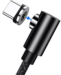 Кабель Usams U54 Right-Angle Magnetic USB-A - Type-C 10w 1м cable Black - миниатюра 3 Кабель Usams U54 Right-Angle Magnetic USB-A - Type-C 10w 1м cable Black - миниатюра 3