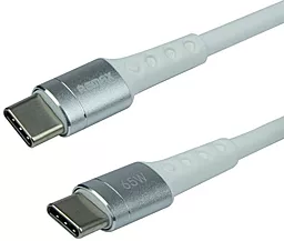 USB PD Кабель Remax 65W USB Type-C - Type-C Cable White (RC-198c)