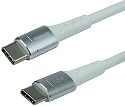 Кабель Remax USB Type-C - Type-C 65w 3.25a 1м PD cable White (RC-198c)