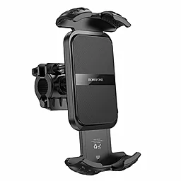 Велодержатель Borofone BH105 Crown bicycle motorcycle universal holder Black - фото Велодержатель Borofone BH105 Crown bicycle motorcycle universal holder Black