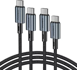 Кабель Choetech USB Type-C - Type-C 60w 3a 2м PD cable Black (XCC-1015) - миниатюра 2 Кабель Choetech USB Type-C - Type-C 60w 3a 2м PD cable Black (XCC-1015) - миниатюра 2