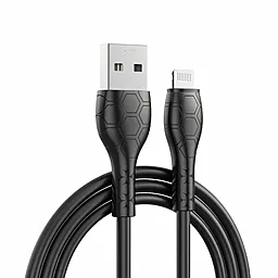Кабель XO NB240 USB-A - Lightning 12w 2.4a 1м cable Black - фото Кабель XO NB240 USB-A - Lightning 12w 2.4a 1м cable Black