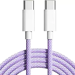 Кабель EasyLife USB Type-C - Type-C 60w 3a 1м PD cable Purple - фото Кабель EasyLife USB Type-C - Type-C 60w 3a 1м PD cable Purple