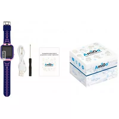Смарт-часы AmiGo GO002 iP67 Pink - фото 12