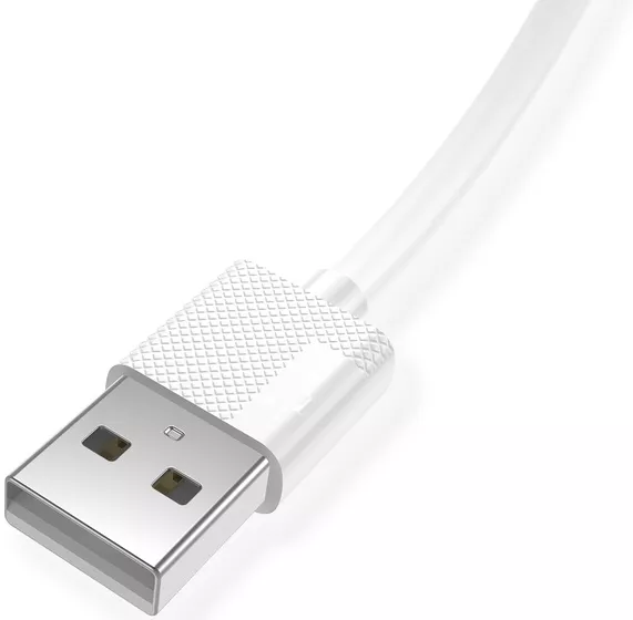 Кабель T-PHOX Nets T-L801 USB-A - Lightning 12w 2.4a 1.2м cable White - фото 4