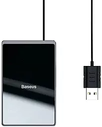 Беспроводное (индукционное) зарядное устройство Baseus Card Ultra-thin 15w wireless charger + USB cable black (wX01B-01) - фото Беспроводное (индукционное) зарядное устройство Baseus Card Ultra-thin 15w wireless charger + USB cable black (wX01B-01)