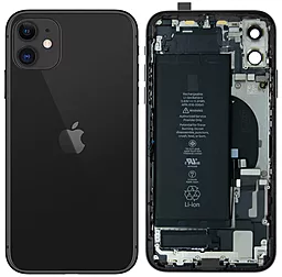 Корпус для Apple iPhone 11 full kit Original - знятий з телефону Black - фото Корпус для Apple iPhone 11 full kit Original - знятий з телефону Black