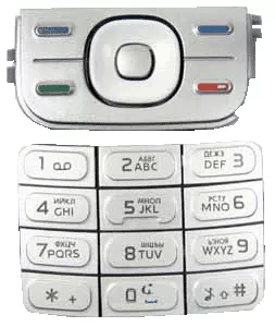 Клавиатура Nokia 5300 Silver - фото 1