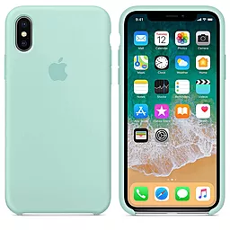 {"ru": "Чехол", "uk": "Чохол"} Silicone Case для Apple iPhone XS Max Marine Green
