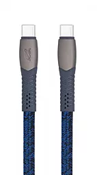Кабель USB PD RivaCase 60W 3А 2M USB Type-C - Type-C Cable Blue (PS6105 BL12)