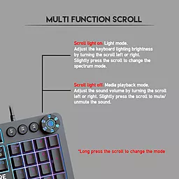 Клавиатура Fantech Max Core MK852 Blue Switch - миниатюра 6