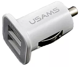 Автомобільний зарядний пристрій Usams 2USB Car Charger (1A/2A) White