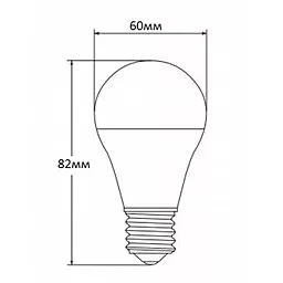 Світлодіодна лампа (LED) LedEX A60 8W 3000K 220V E27 (100720) - мініатюра 2