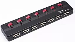 USB хаб (концентратор) Viewcon Black 7хUSB2.0 (VE411)