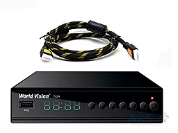 Комплект цифрового ТВ World Vision T62A + Кабель HDMI