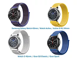 Набір ремінців 4 кольори Nylon Style Becover Samsung Galaxy Watch 42mm / Watch Active / Active 2 40/44mm / Watch 3 41mm / Gear S2 Classic / Gear Sport Girl Multicolor (706546)
