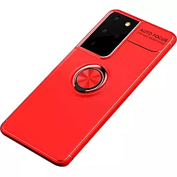 Чехол Deen ColorRing Samsung G998 Galaxy S21 Ultra Red