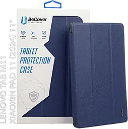 Чехол-книжка Soft Edge BeCover с креплением для стилуса для Lenovo Tab M11 (2024) TB-TB330FU, Xiaoxin Pad 11 (2024) 11" Deep Blue (712539) - фото Чехол-книжка Soft Edge BeCover с креплением для стилуса для Lenovo Tab M11 (2024) TB-TB330FU, Xiaoxin Pad 11 (2024) 11" Deep Blue (712539)