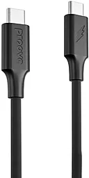 Кабель Proove Striped Silicone USB Type-C - Type-C 60w 3a 1м PD cable Black - фото Кабель Proove Striped Silicone USB Type-C - Type-C 60w 3a 1м PD cable Black