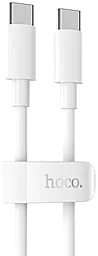 USB PD Кабель Hoco X51 High-Power 20V 5A USB Type-C - Type-C Cable White