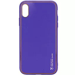 Чехол Epik Кожаный чехол Xshield Apple iPhone X, iPhone XS Violet