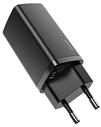 Мережевий зарядний пристрій з швидкою зарядкою Baseus GaN2 Lite Quick Charger C+U 65W EU Black (CCGAN2L-B01) - мініатюра 2