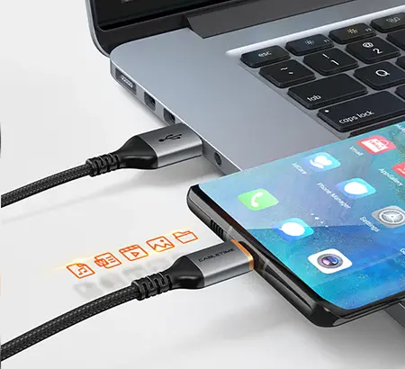 Кабель Cabletime USB-A - Type-C 15w 3a 1.5м cable black (CA30J) - фото 3