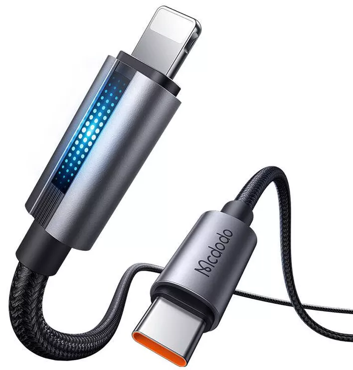 Кабель McDodo USB Type-C - Lightning 36w 3a 1.2м PD сable Black (CA-5710) - фото 3