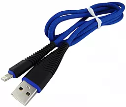 Кабель Walker C550 USB-A - Lightning 12w 2.4a 1м cable Blue - фото Кабель Walker C550 USB-A - Lightning 12w 2.4a 1м cable Blue