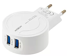 Сетевое зарядное устройство Moxom MX-HC04 2.4a 2xUSB-A ports charger + USB-C cable white - фото Сетевое зарядное устройство Moxom MX-HC04 2.4a 2xUSB-A ports charger + USB-C cable white