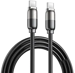 Кабель Remax RC-C037 Capsule series USB Type-C - Type-C 30w 3a 1.2м cable black - фото Кабель Remax RC-C037 Capsule series USB Type-C - Type-C 30w 3a 1.2м cable black