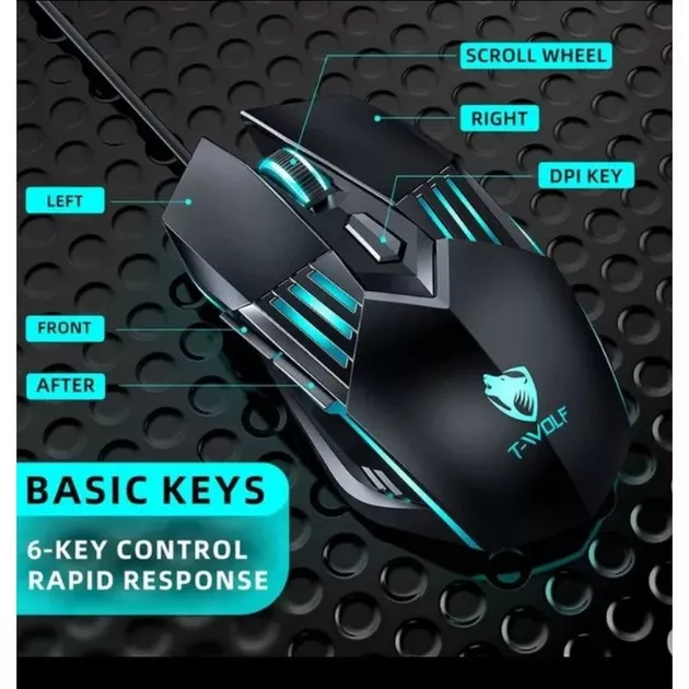 Компьютерная мышка TWolf G560 Black - фото 5