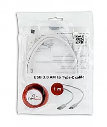 Кабель USB Cablexpert USB 3.0 - USB Type-C (CCP-USB3-AMCM-1M-W) - миниатюра 3