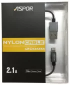 Кабель USB Aspor iPhone 5/6 Nylon (A158) - миниатюра 2
