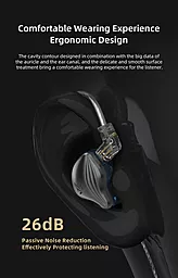 Навушники KZ ZEX Black - мініатюра 5 Навушники KZ ZEX Black - мініатюра 5