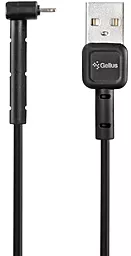 Кабель Gelius Pro Angle USB-A - Lightning 12w 2.4a 1м cable Black