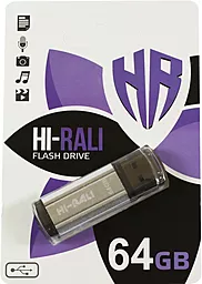 Флешка Hi-Rali Stark Series 64GB USB 2.0 (HI-64GBSTSL) Silver
