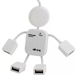 USB хаб (концентратор) EasyLife 4xUSB 2.0 Hub MEN Style White