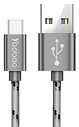 USB Кабель Yoobao YB-415C USB Type-C Cable Grey