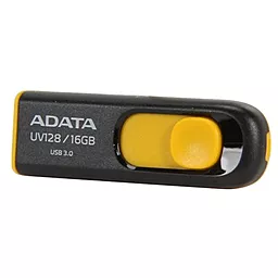 Флешка ADATA UV128 16Gb (AUV128-16G-RBY) Black/yellow - фото Флешка ADATA UV128 16Gb (AUV128-16G-RBY) Black/yellow