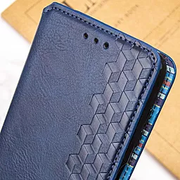 Чехол GETMAN Cubic (PU) для Samsung Galaxy S24 Blue - миниатюра 4