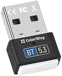 Bluetooth адаптер ColorWay BT5.3 Wireless Adapter black (CW-AD-BT53) - фото Bluetooth адаптер ColorWay BT5.3 Wireless Adapter black (CW-AD-BT53)